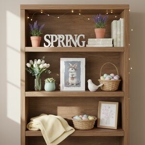 Cute Bunny Carrot Floral Art Print